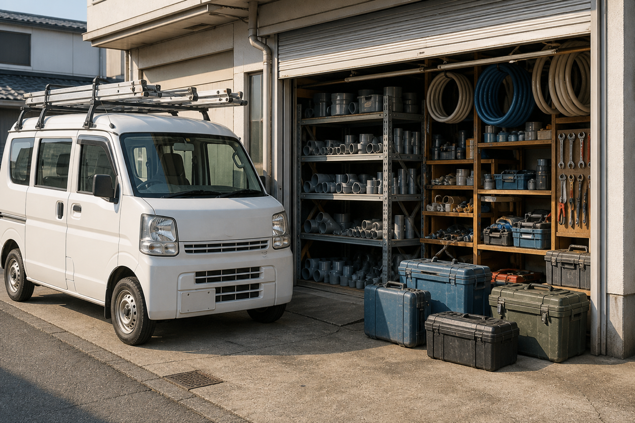 谷口水道工業の作業風景